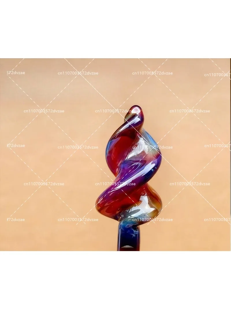 B03 New Color-changing Amber Purple Rod, Color-changing Material, Burning Glass Raw Material Rod Hard Material
