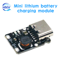 5PCS Mini lithium battery charging module with 5V output boost 18650 type-C with protection