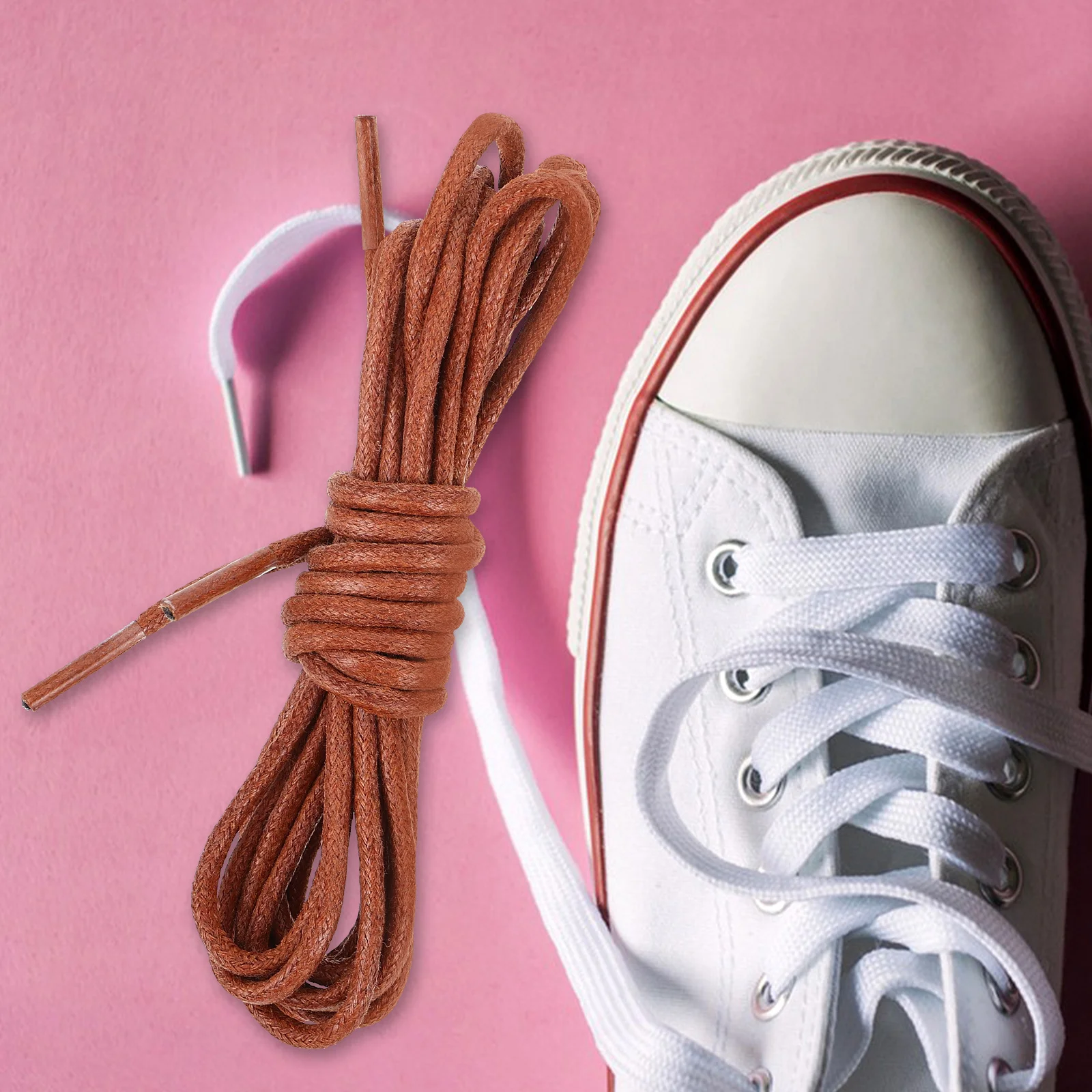 4 pares de cordones redondos encados para zapatos, cordones duraderos y elegantes para botas de vestir, cordones de moda para hombres y mujeres