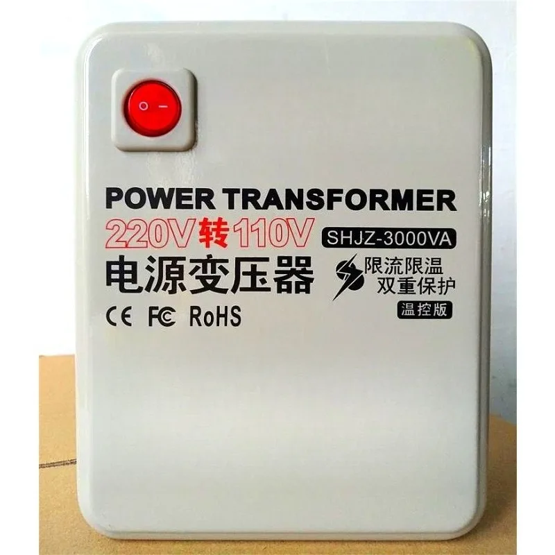 3000W Step‑Down Transformer 220V to 110V Voltage Converter for US & Japan Home Appliances
