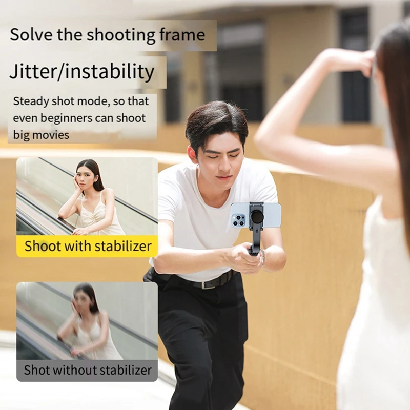 Anti-Shake-Handy kardanischer Stabilisator Bluetooth Selfie Stick Aluminium legierung Hands tabilisator faltbares Ein beins tativ, langlebig