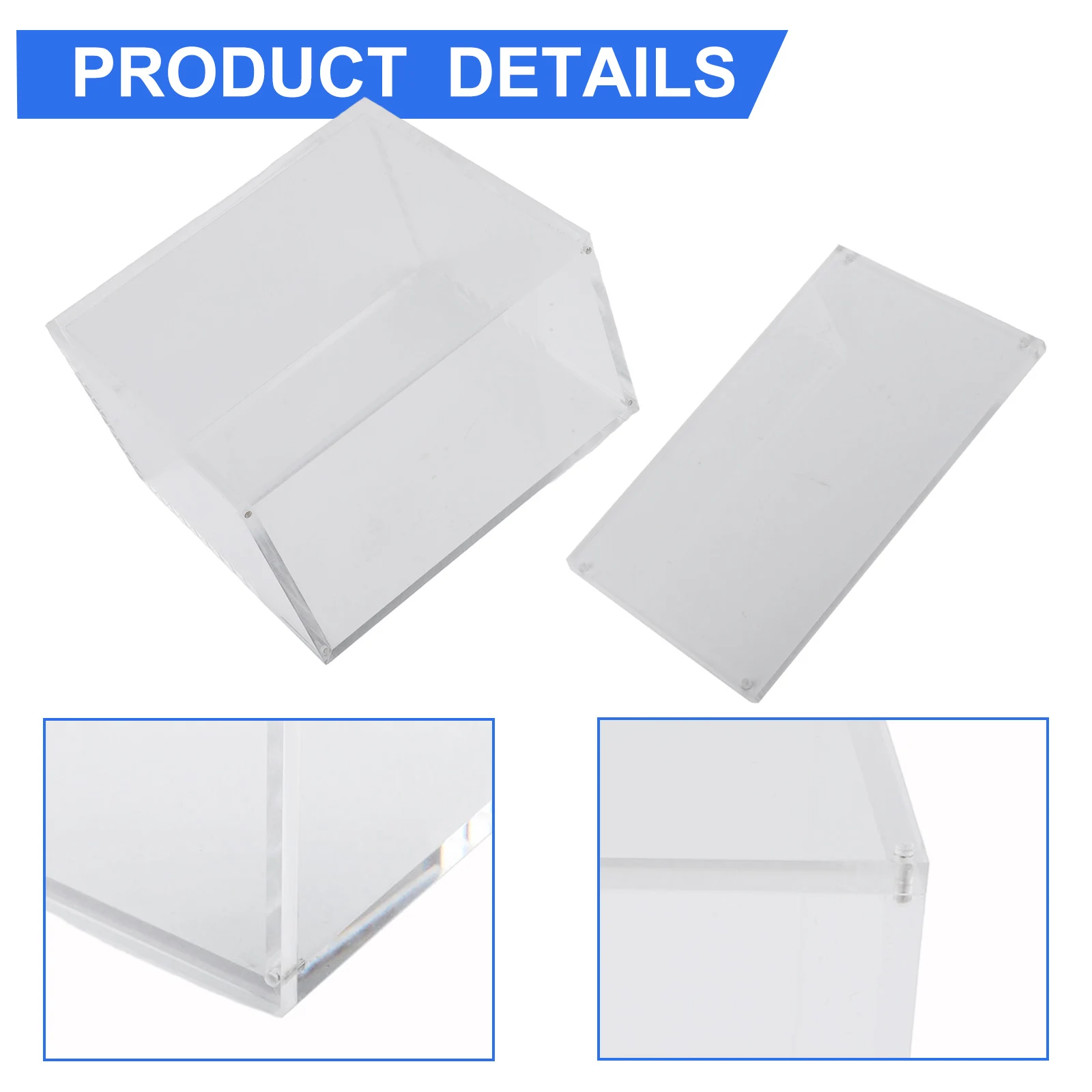 1pc Acrylic Magnetic Display Box For ETB Collectibles Cases Dustproof Stackable Clear Magnetic Closure Box Card Holder