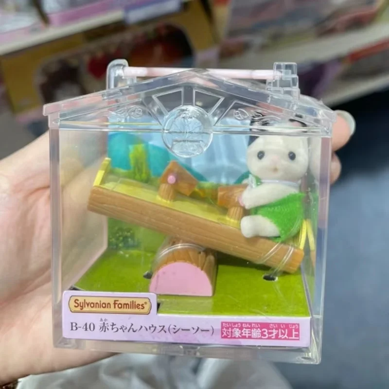 Nuevas familias de Sylvanian, caja de figuras de Anime, muñeca bebé, conejo de Chocolate, escena de caniche, juguetes familiares, regalos de navidad para niñas