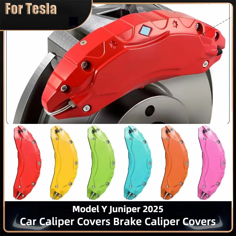 Pour Tesla Model Y Juniper 2025 2026 – Cache-étriers de frein en alliage d'aluminium pour voiture – Accessoires extérieurs Model YL – Lot de 4