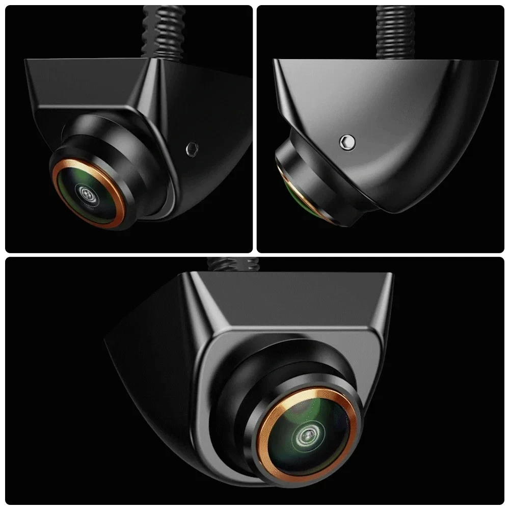 *تيار مستمر 12 فولت ~ 24 فولت كاميرا احتياطية للسيارة/الأمامي/الجانبية مع توجيه AHD 1080P كاميرا خلفية عكسية عدسة قابلة للتعديل لمقطورة السيارة