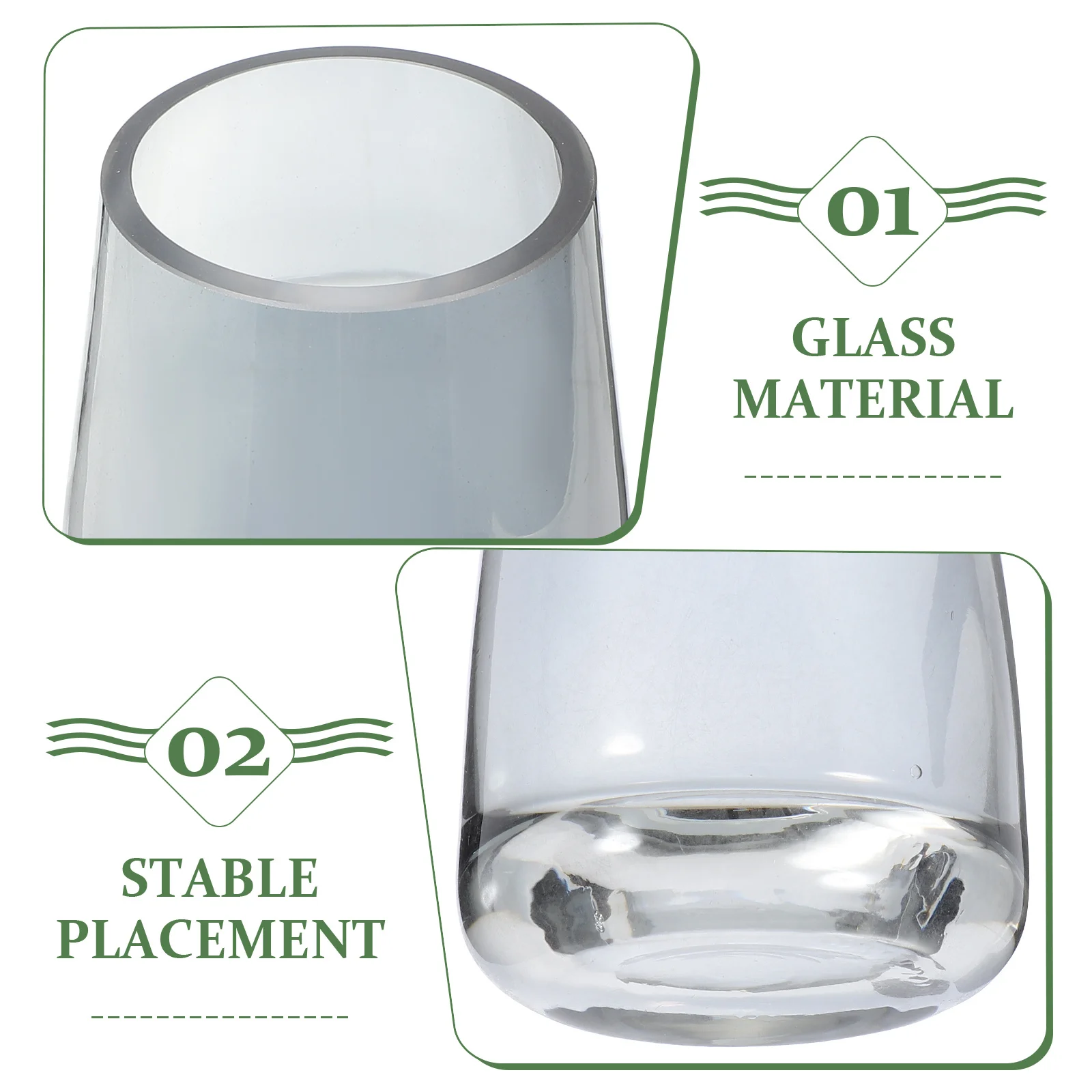

Flower Holder for Table Glass Vases Aesthetic Home Desk Modern Decorative Hydroponic Bottle