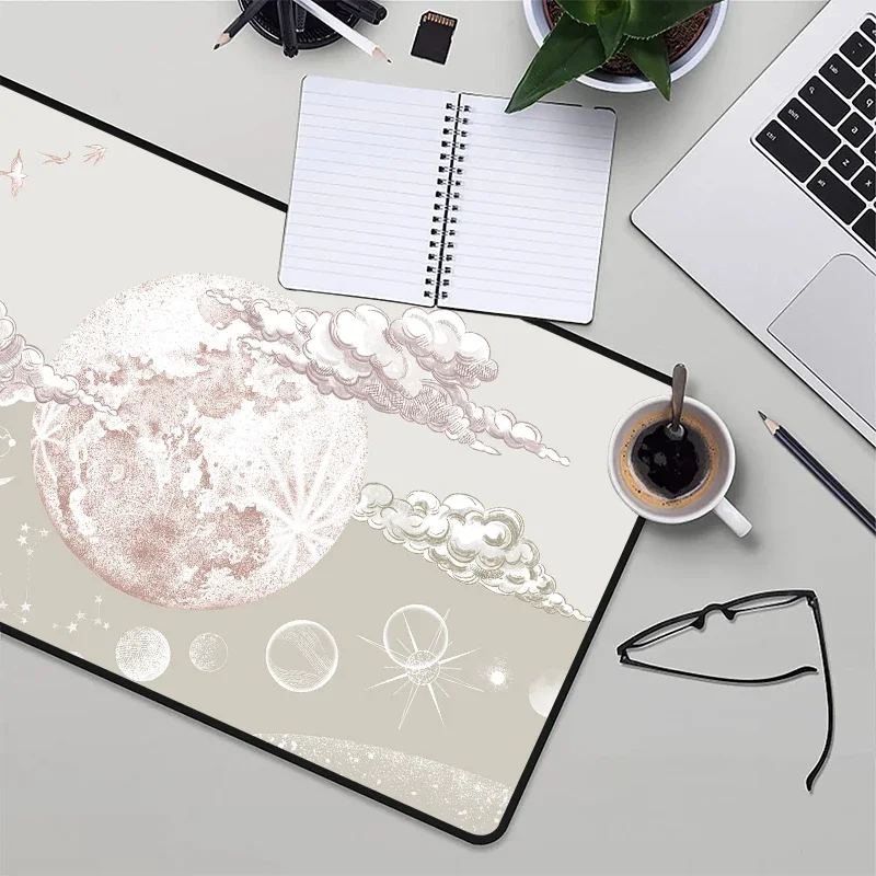 Table Mat Planet Moused Pad Mouse Starfield Desk Mats Earth Deskmat Moon Playmat Xxl Mousepad Gamer 900x400 Deskpad Cabinet Pads