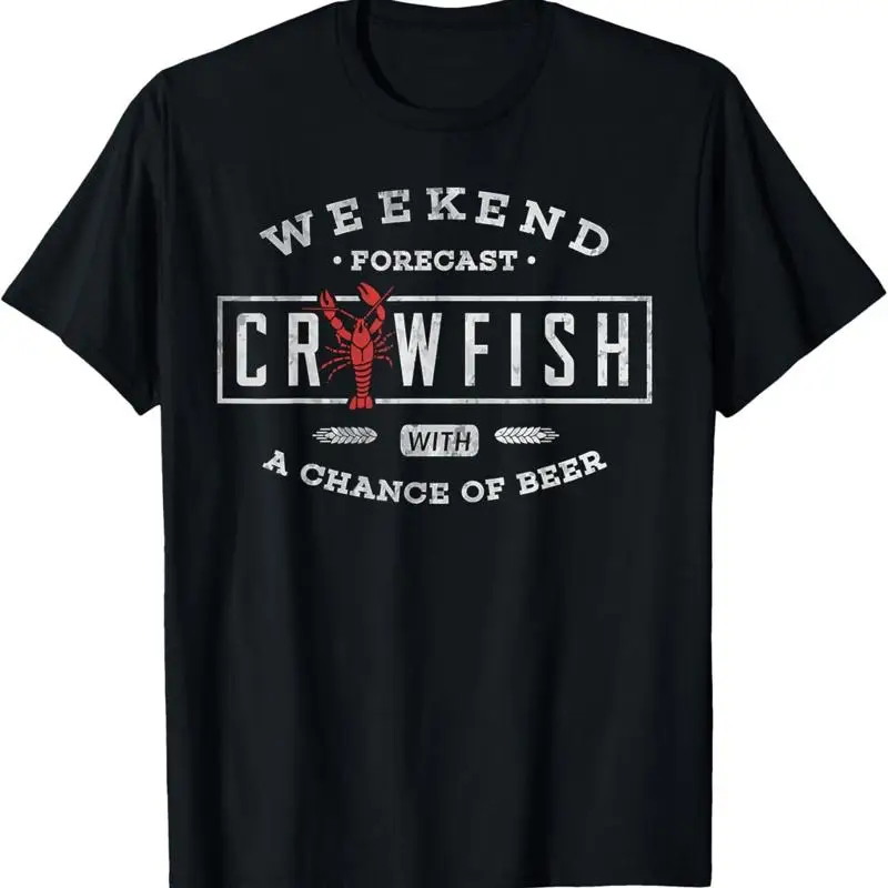 Camiseta para hervir crawfish Previsión de fin de semana Cajun y fiesta de cerveza