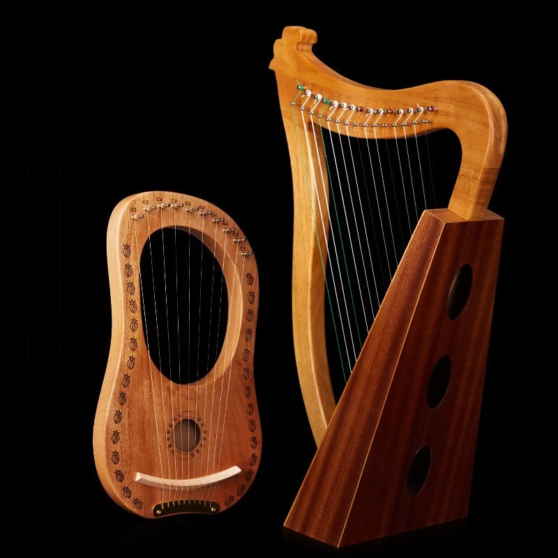 19 strings 15 notes harp 23 notes 10 strings portable instrument