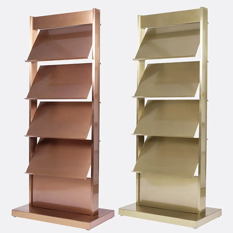 

Metal Multi-layer Information Rack Display Rack Floor-to-ceiling Vertical Brochure Newspaper and Magazine Sales Office Apartment