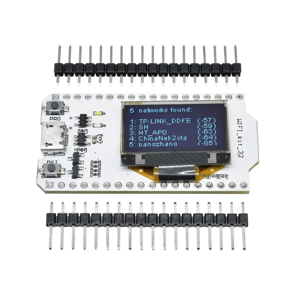 ESP32 WiFi-Kit CP2012 Entwicklungsboard mit 0,96" OLED-Display WIFI-Kit 32 für Arduino NodeMcu mit Pin DIY Elektronik-Kit – Detail 9