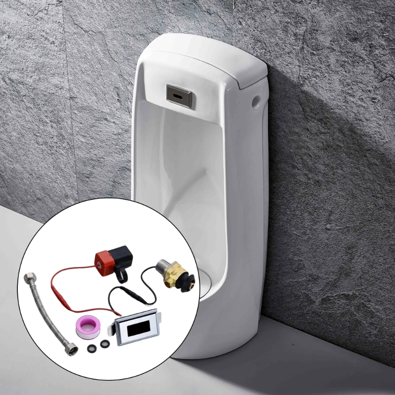 2024 New Touchless Toilet Flush Kits Washroom Wall Mount Sensors Solenoid Valves Sensors Flush Valves Toilet Flush Repair Kits