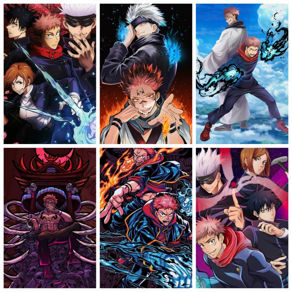 Anime Characters J-Jujutsu G-Gojo S-Satoru Jigsaw Puzzles Wall Decor 500/1000/1200/2000PCS for Living Room Home Decor Gift