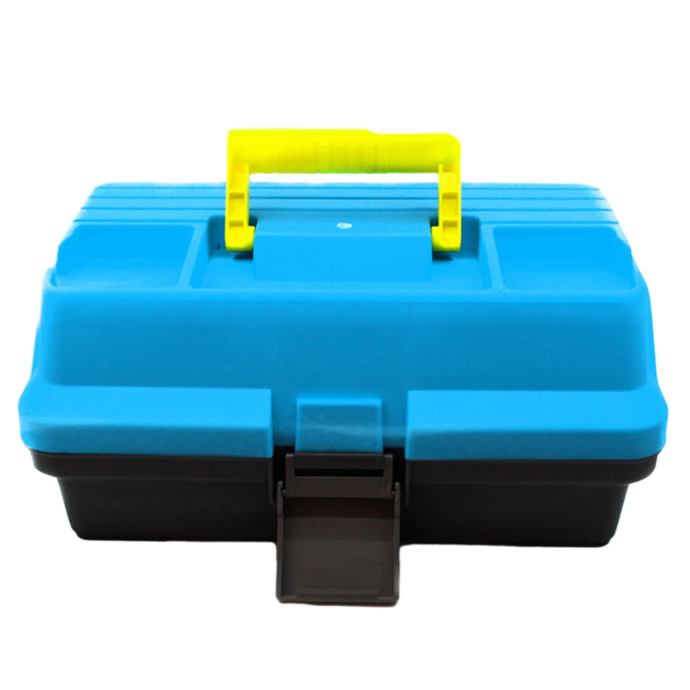 

3-Layer Folding Fishing Storage Box Multipurpose Fishing Gear Box with Handle Hardware Storage Box for Fishing Tackle Storage