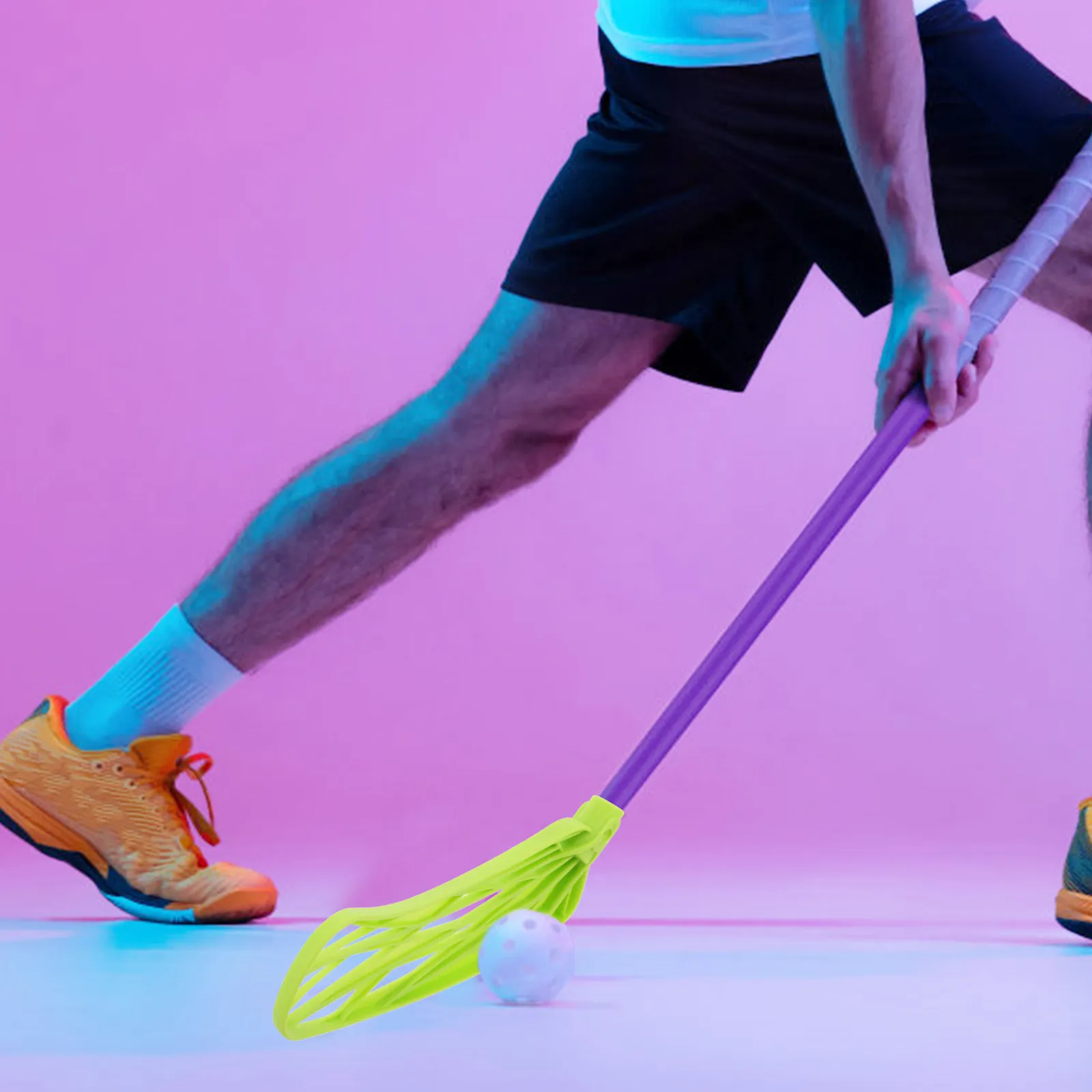 Floorball Blade Right Curved Replacement Ergonomic 18Mm Stick Lightweight Fiberglass Hockey Head for Precision Control Training