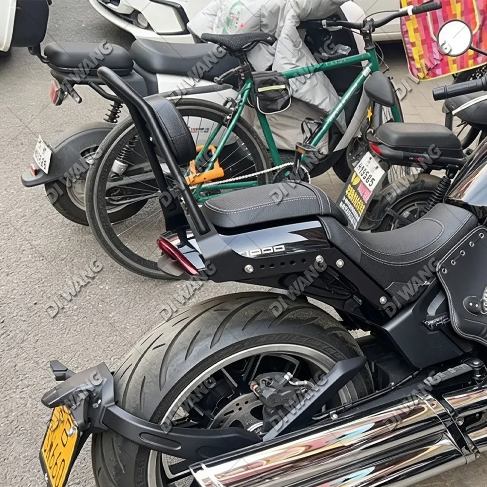 Motorcycle Modified Tall Pointed Rear Backrest Bow‑Shaped Rear Support Rod For MBP C1002V GAOKIN THOR GK1000 Mod Parts