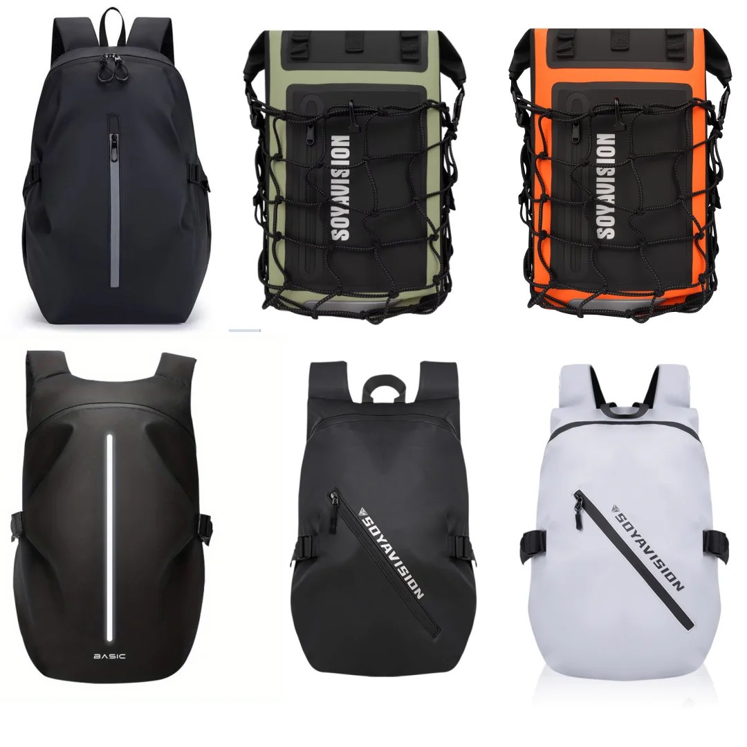 Riding Motorcycle Bag Backpack Waterproof Bag Full Face Helmet Backpack Reflective Travel Bag Motorcycle Helmet Bags