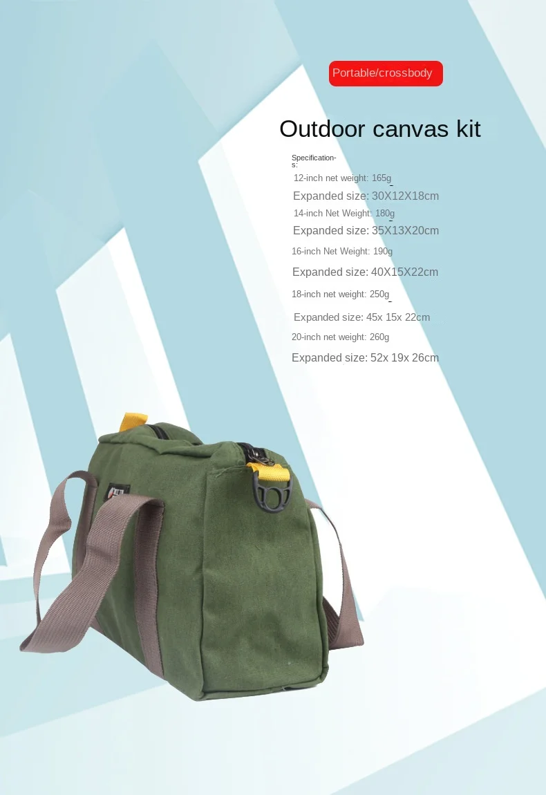 Imagem -04 - Multi-purpose Canvas Tool Kit Pendurado Zipper Carrier Tote de Armazenamento Hardware Organizer