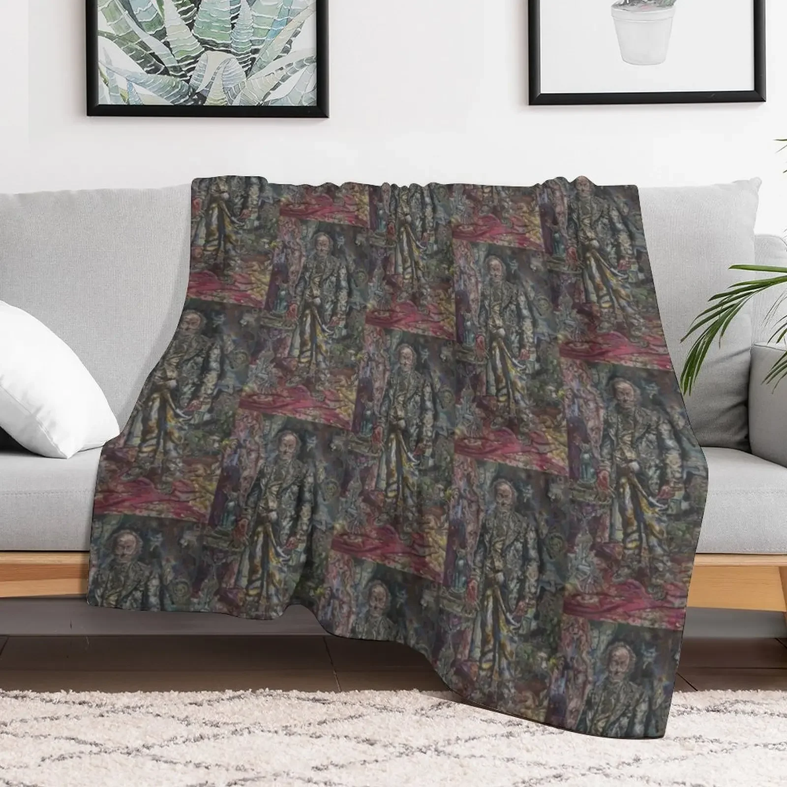 The Picture of Dorian Gray Painting by Ivan Albright Throw Blanket Luxury Designer Loose Luxury Blankets