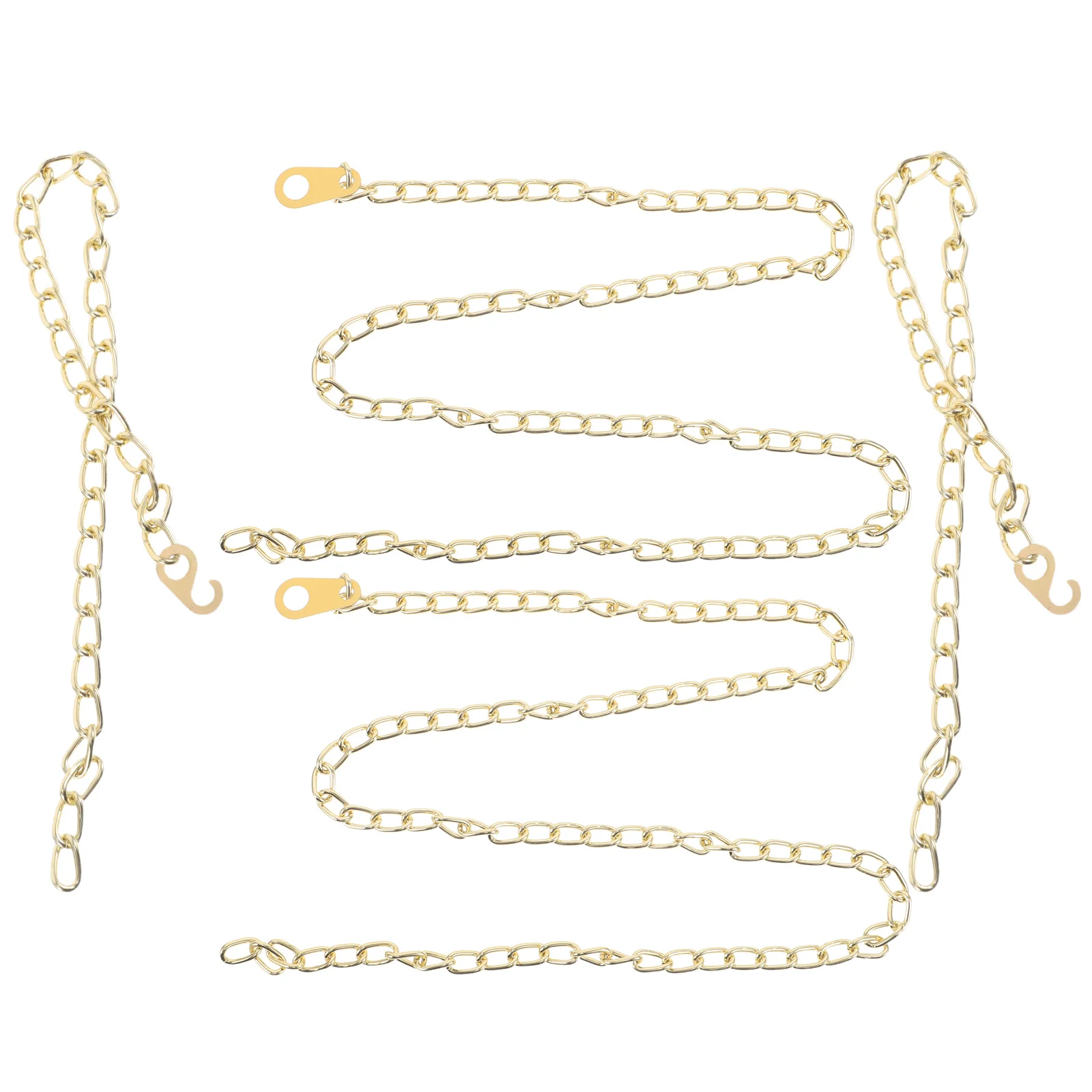 

4pcs Floor Clock Chains Metal Replacement For Grandfather Clock Pendulum Repair Vintage Style Decorative Hanging Chain