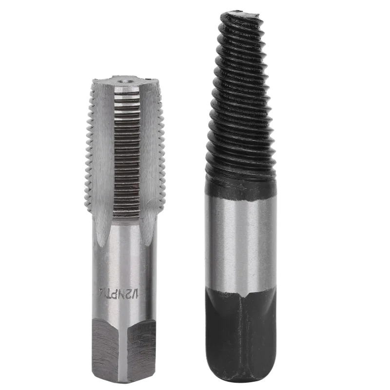 

Pipe Extractor With Tap 1/2in Thread Removal Repair Manual Broken Remover Tools