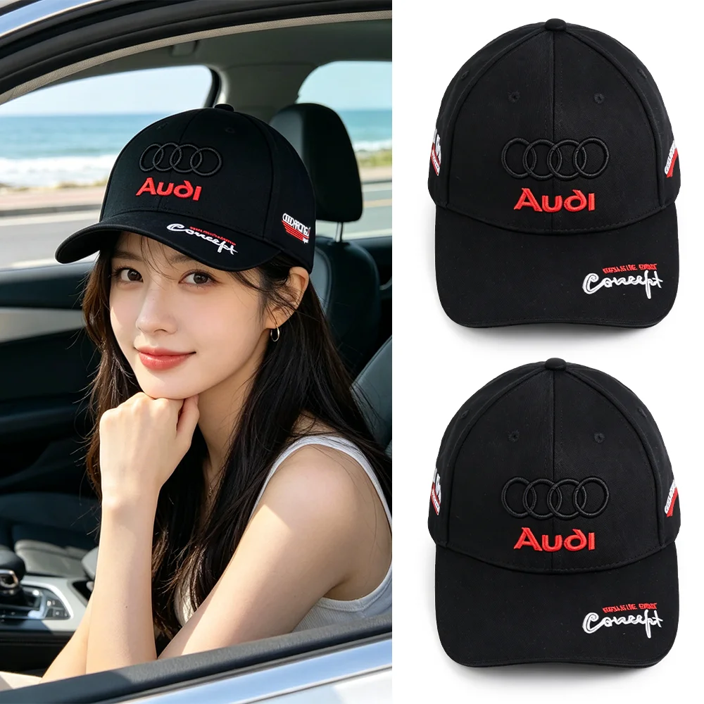 Бейсболка с логотипом Audi, хлопковая, регулируемая, для моделей Sline A6 C5 C6 C7 C8 A4 B5 TT B7 B8 B9 S3 S4 S5 Q3 8U Q5 8R R