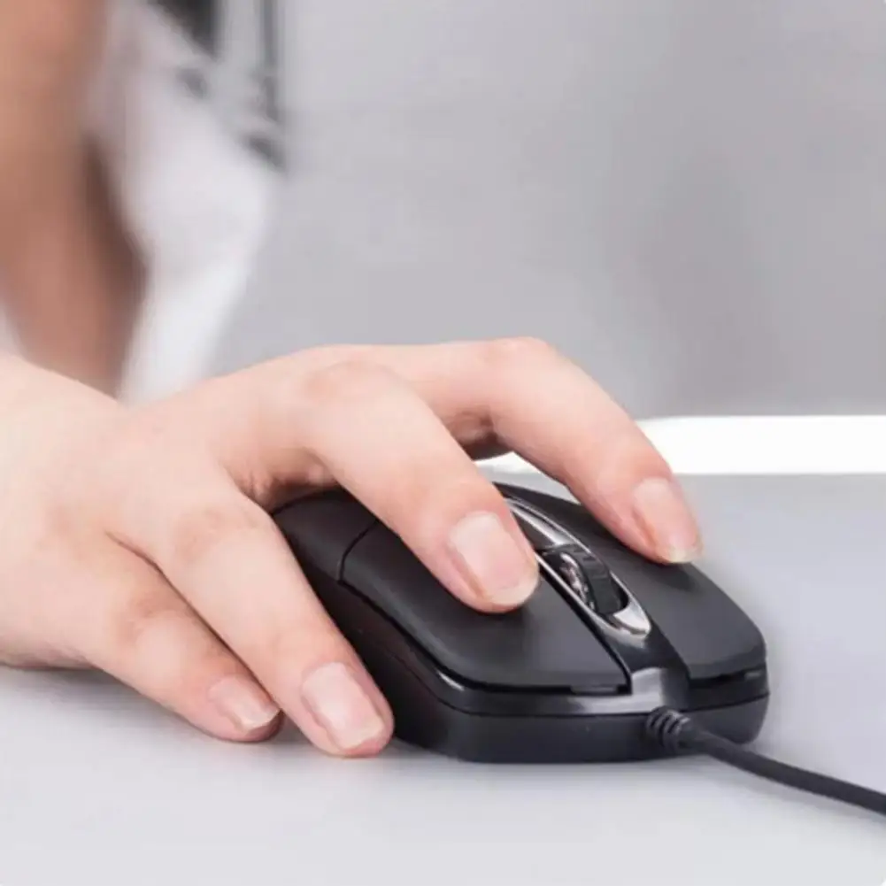 USB Wired Mouse 3 Buttons 1000DPI Low Latency Optical Mice Ergonomics Gaming Mouse for PC Laptop Computer