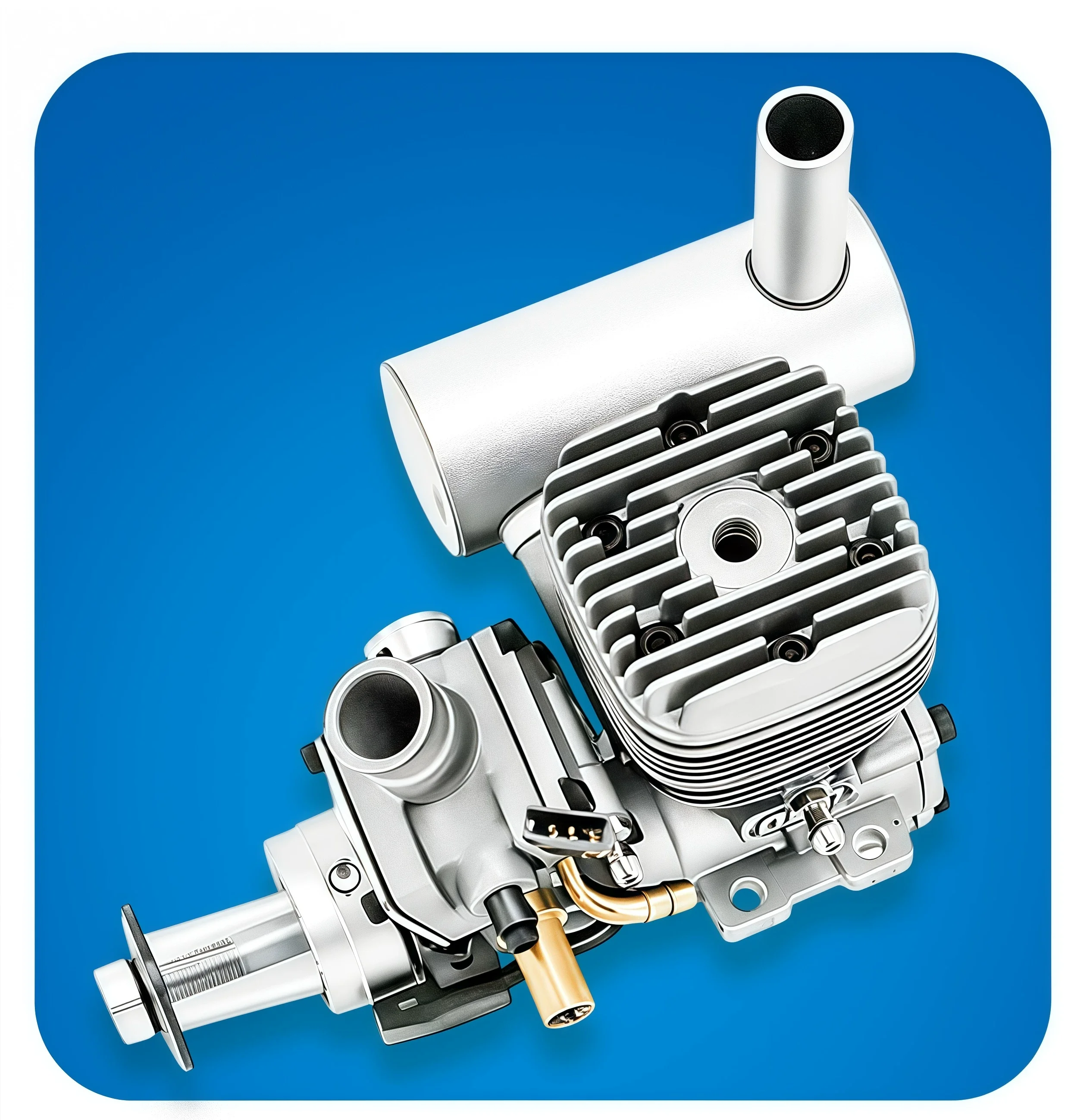 NGH GT9pro 9cc Two Stroke Gas Engine for RC Fixed Wing ,Single Cylinder Nitro Motor with Exhaust & Carburetor