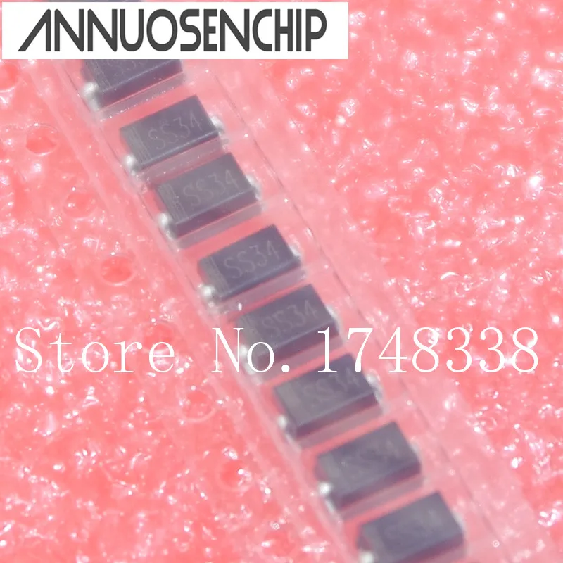 Free shipping 2000pcs 1N5822 SMA smd do-214ac IN5822 Schottky diode ss34 New & original