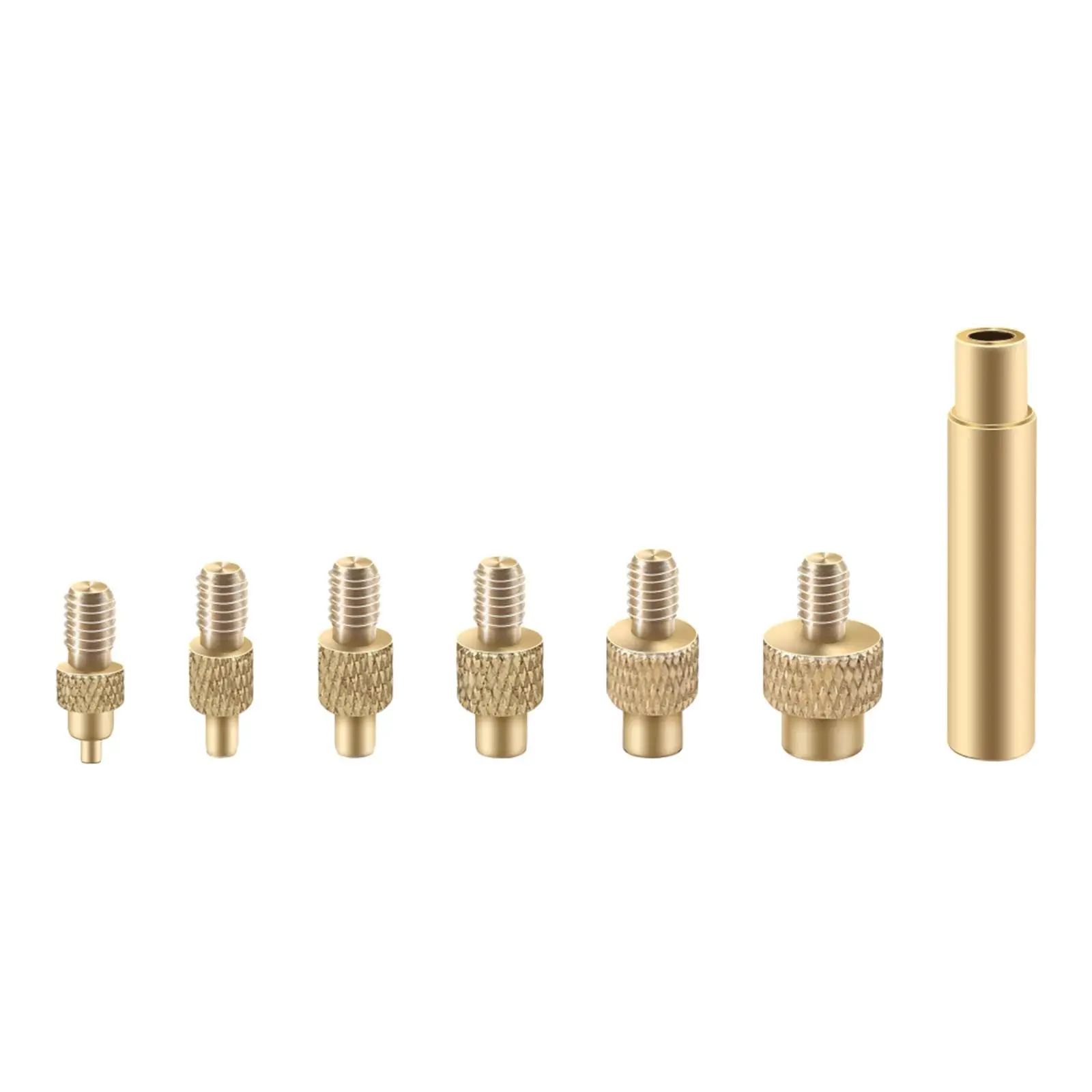 6x Insert Brass Nuts Set Threaded Insert Embedment Nuts for 3D Printer Plastic