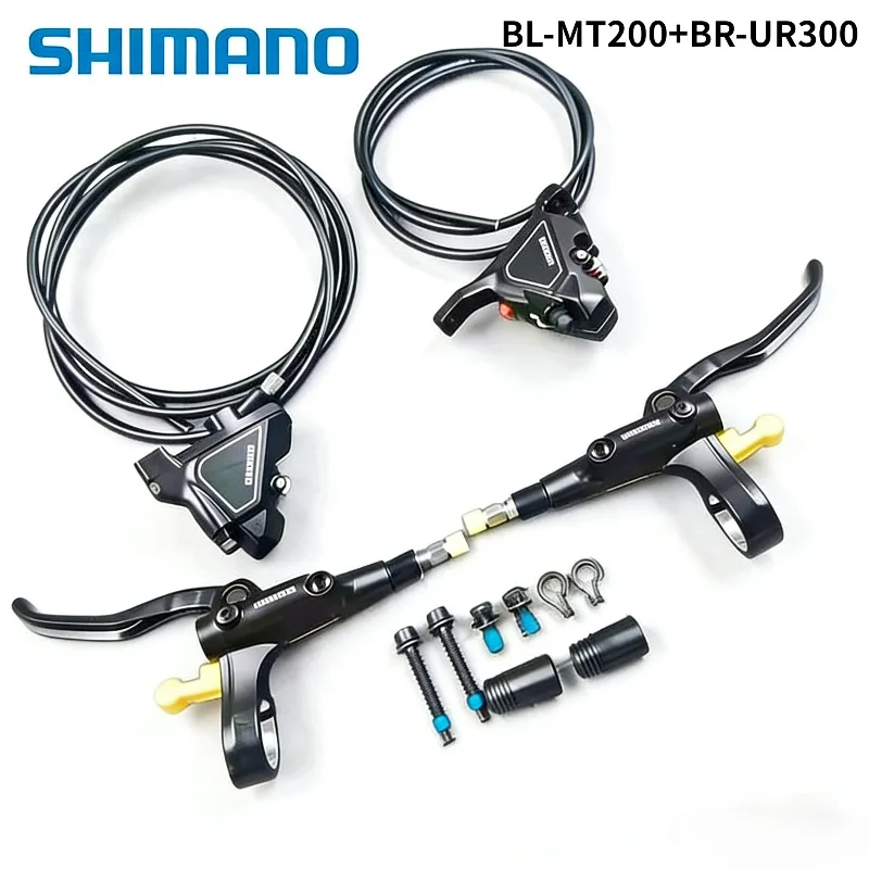 

SHIMANO UR300 Тормоз с плоским креплением для шоссейного велосипеда Гидравлический дисковый тормоз BR-UR300 Тормозной рычаг BL-MT200 с тросом Левый передний Правый Задний