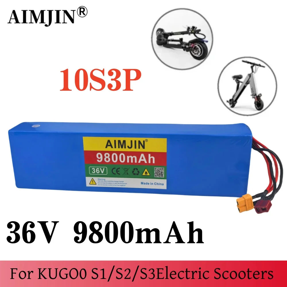 

36V 9800mAh 18650 Rechargeable Lithium Battery Pack 10S3P 500W High Power Bicycle Scooter Electric Vehicle battery pack