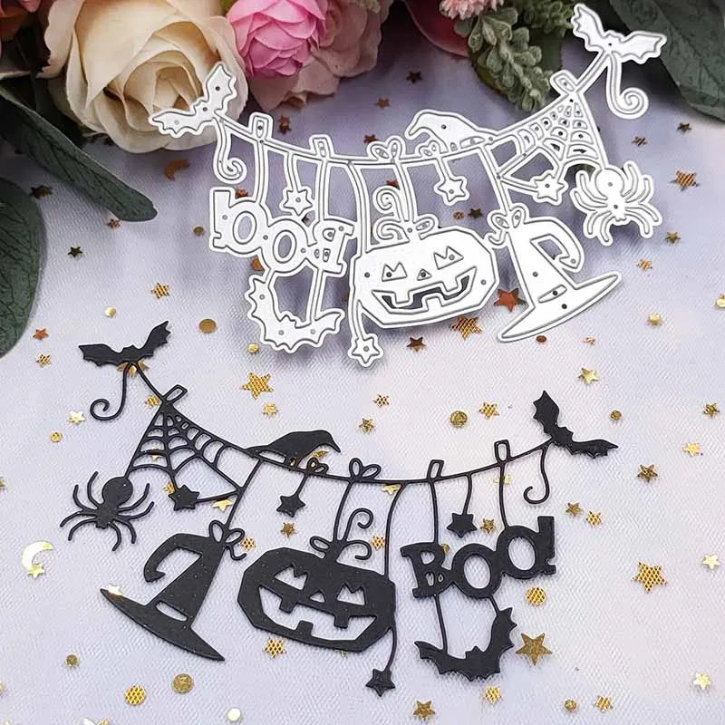 Cutting die Scrapbooking New arrival metal cutting dies 2023 Metal cutting molds DIY Halloween Ietter