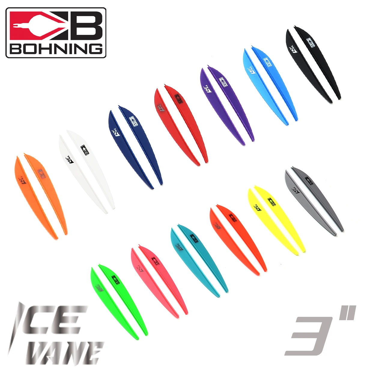 

Высококачественные резиновые оперения Bohning&ArcheryLove Ice Vane 3 дюйма, 50/100 шт. для самостоятельной сборки стрел для классических/комбинированных луков и арбалетов