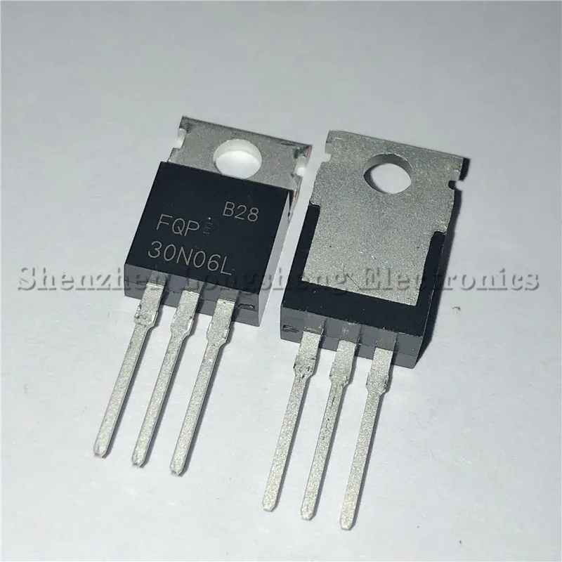 10PCS/LOT NEW 30N06L FQP30N06L TO-220 NPN FET 30A 60V Transistor In Stock