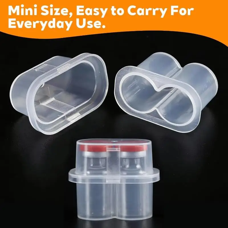 2-Slot Microtube Vial Peptide Storage Case Shockproof Portable for Fridge Freezer University Lab Sample Management