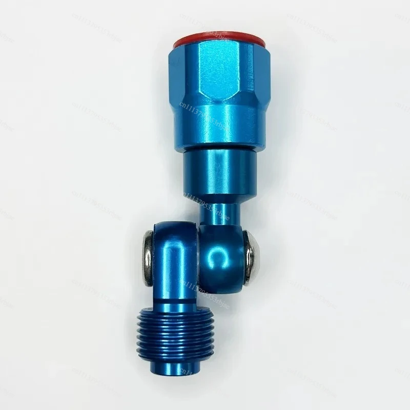 Aluminum Blue Universal Swivel Spray Nozzle Rotating Corner Sprayer Head For Diaphragm Piston Sprayer Fitting Parts