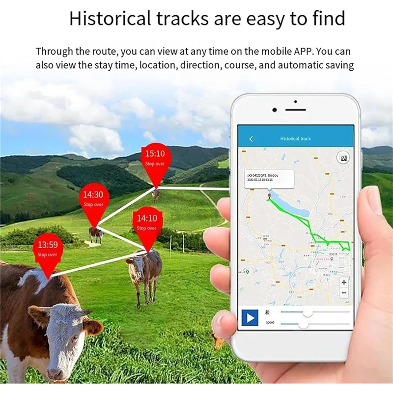 

ABKQ-Трекер для животных, с 4G, солнечным GPS-локатором для крупного рогатого скота, овец и лошадей, позиционирование в реальном времени/водонепроницаемость