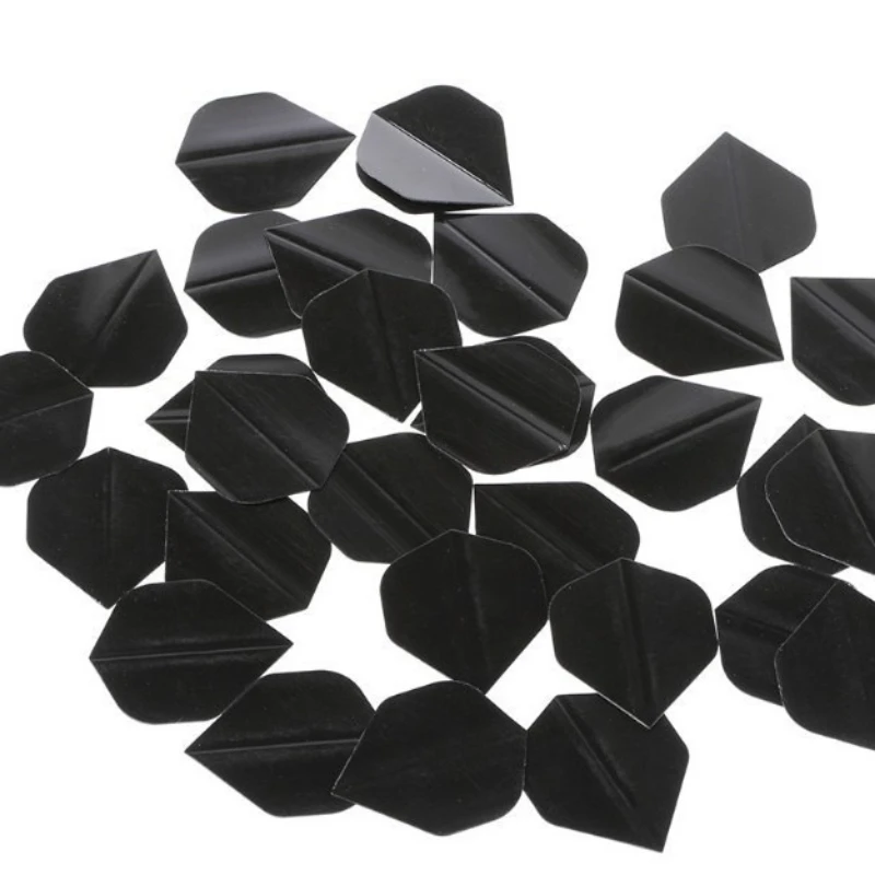 30pcs Dart Feather Accessories Dart Wings Tail Flight Fin Accessories Solid Color Dart Leaf