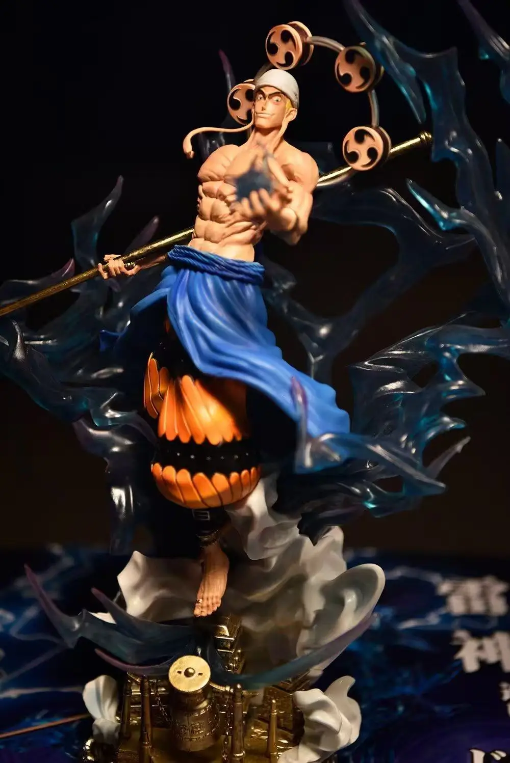

Коллекционная фигурка GK One Piece Энел, Бог Грома, с двумя сменными головами, светящаяся статуэтка в коробке для фанатов аниме