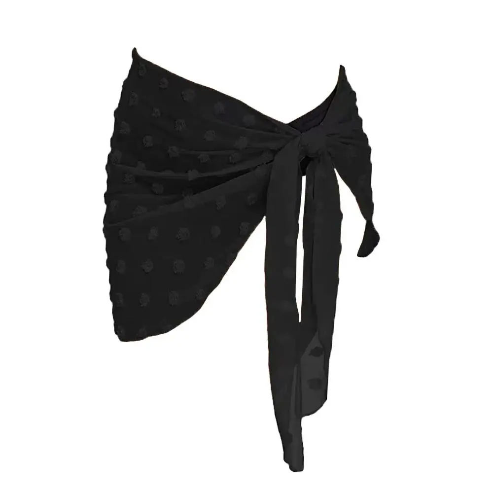 Chiffon Material Beach Dress Short Length Sheer Fabric Swimsuit Coverups UPF Protection Wearable Design Sarongs