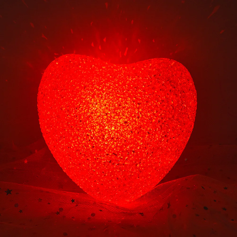

2Pcs Valentines Day Glowing Heart Lights Creative LED Decorations for Romantic Indoor Wedding Anniversary