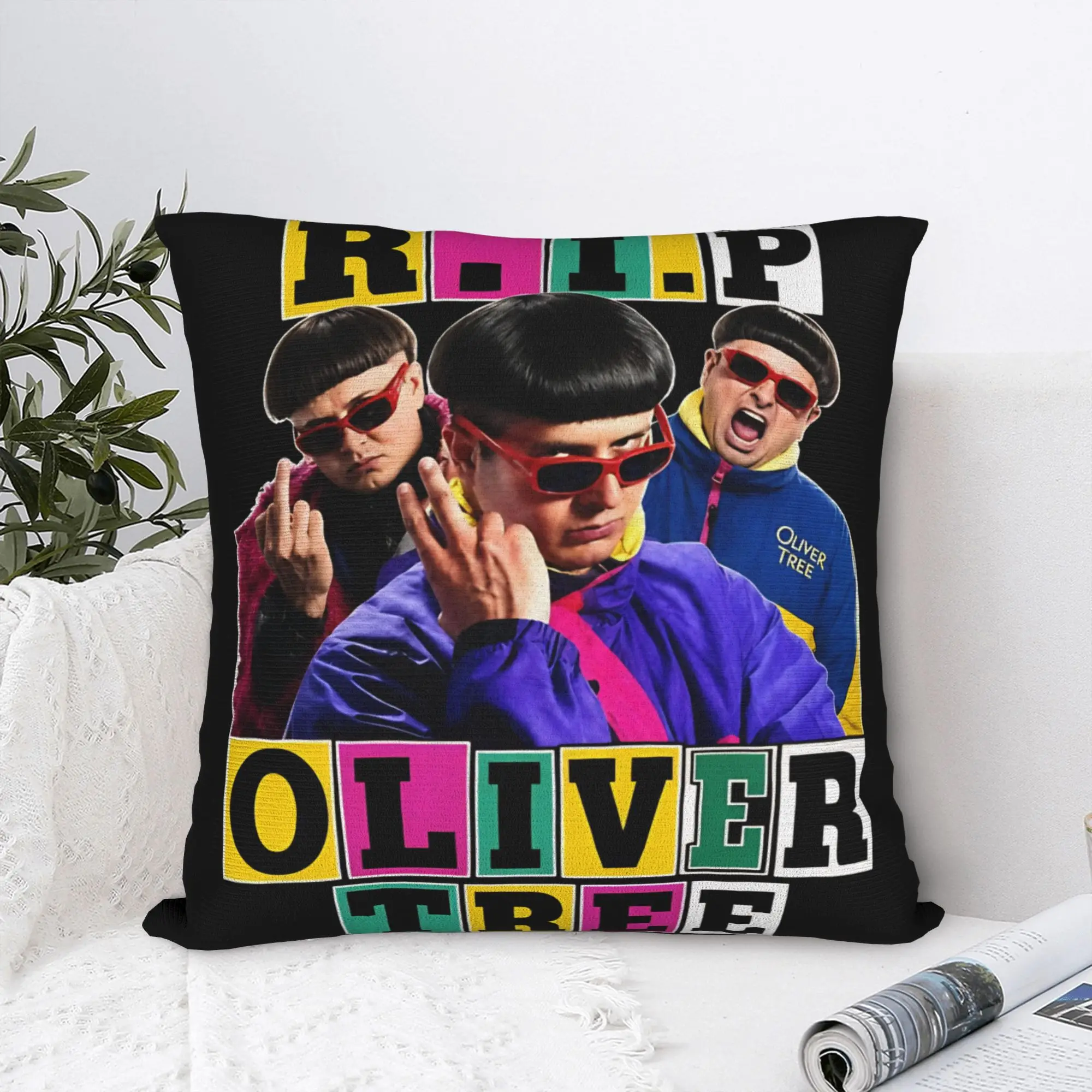 Oliver Tree Rest In Peace 1993 to 2026 Pillow Case  Soft Pillow Cover For Living Room Chair Cute Funny Cushion Cover