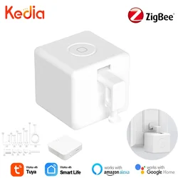 Tuya Zigbee Smart Fingerbot Plus przycisk przełącznika pchacz inteligentnego domu inteligentna aplikacja do sterowania głosowego z Alexa Google Home Alice