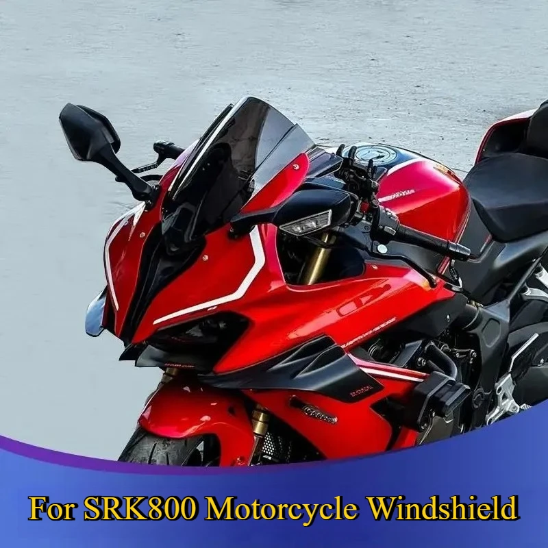

For QJMOTOR SRK800 Motorcycle Front Windshield Competitive Sports Track Windshield Protective Cover Modified SRK 800 Accessories