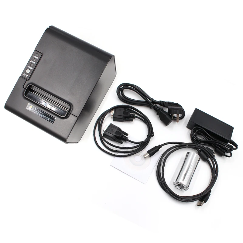 80mm Thermal Receipt Printer POS with Auto Cutter, USB+RS232+LAN Interface Best Price 80250