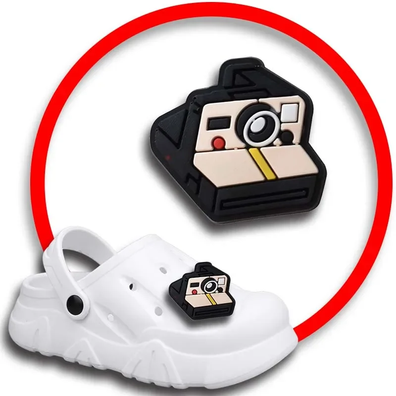 Camera Decoration Shoe Charms for Crocs Sandals Women Clogs Pins Shoe Decorations Accessory Men Badges Kids Shoes Accessories