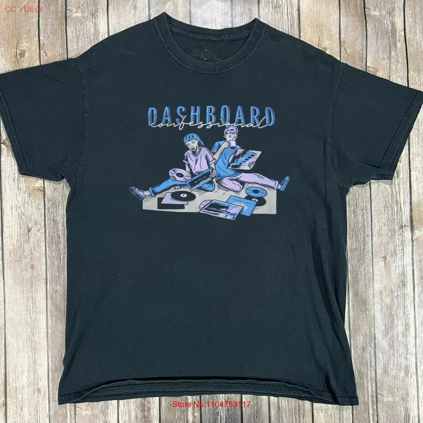 Dashboard Confessional Band Concert Tour Black T SHirt Full Size S 5XL vintage Washed Stretched Casual streetwear Comfortable