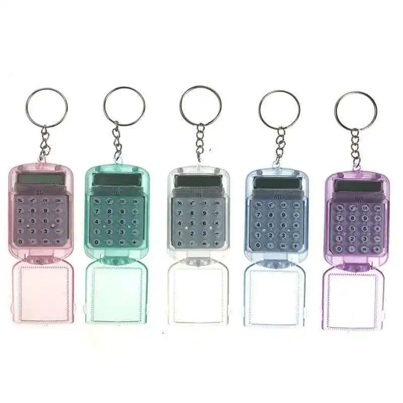 calculator keychain Pocket Size Creative Keychain Calculator Office Supplies Kawaii Mini Calculator Display Office Supplies