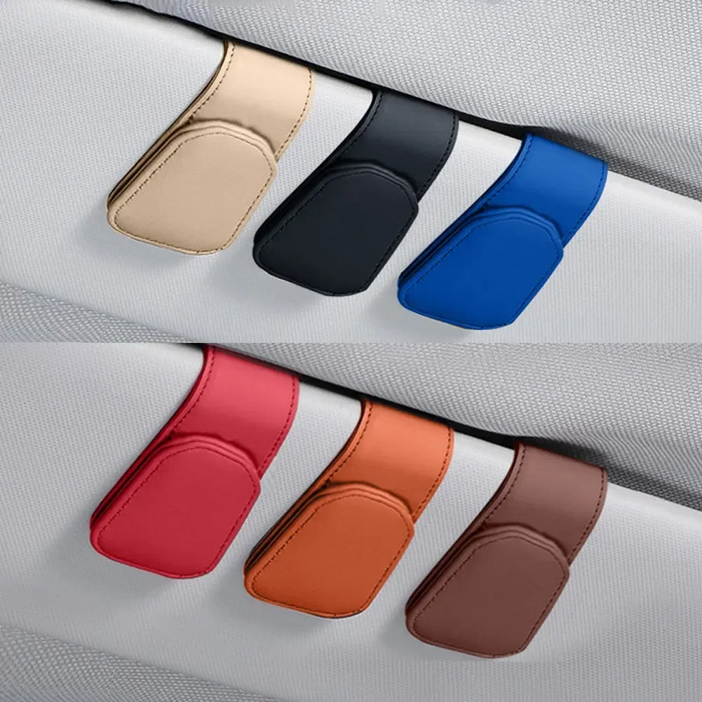 

Universal Car Auto Sun Visor Glasses Box Sunglasses Clip Card Ticket Holder Stand Fastener Pen Case Eyeglasses Car Accessories